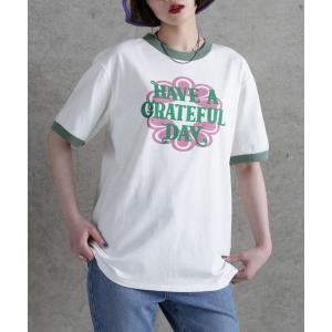 tシャツ Tシャツ レディース (HAVE A GRATFUL DAY)リンガーTシャツ｜ZOZOTOWN Yahoo!店