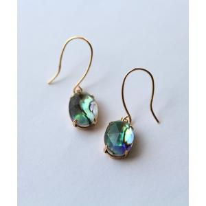 cui-cui（キュイキュイ） ピアス ロンドンブルートパーズ / ホワイト