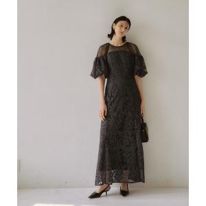 LE'RURE ドレス Jacquard puffsleeve dress : ZOZOTOWN Yahoo!店