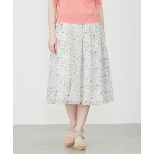 スカート レディース 「LIBERTY」 LINEN GARDENフレアースカートの商品画像