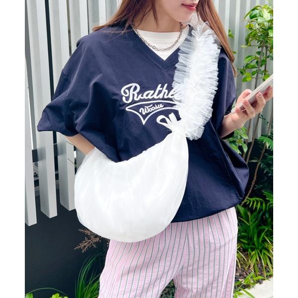 トートバッグ チュールリボンショルダーバッグ レディース