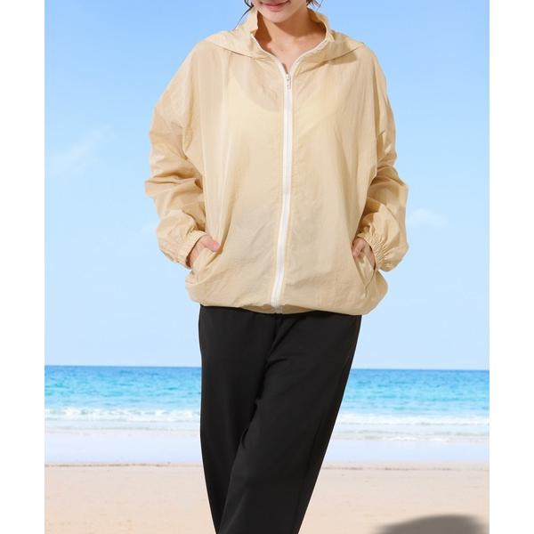 ラッシュガード 「2点セット」ジップアップ フード付き ベーシック ラッシュ ジャケット レディース