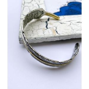 インディアンジュエリー バングル フェザー 羽根 ブレスレット