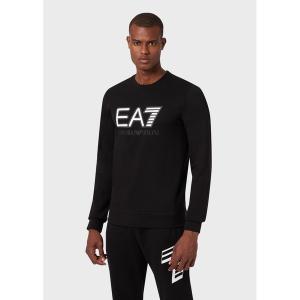 「EMPORIO ARMANI EA7」 長袖Tシャツ MEDIUM ブラック メンズ