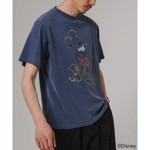 tシャツ Tシャツ メンズ REMI RELIEF 別注 HARD SP加工 Tシャツ(MICKEY MOUSE)｜zozo