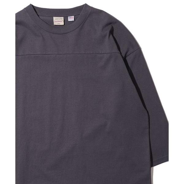 「Goodwear」 長袖Tシャツ MEDIUM チャコールグレー メンズ