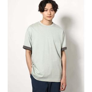 tシャツ Tシャツ メンズ 「接触冷感」シルケットダブルフェイスリバーシブルTシャツ