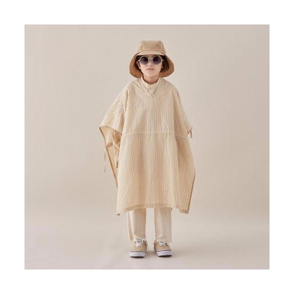 ポンチョ 「MOUN TEN.」Stripe Poncho キッズ 子供服 男の子 女の子