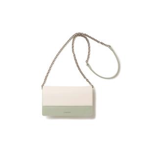 ウォレットチェーン 「TOPKAPI COULEUR」 バイカラー ウォレット ショルダー バッグ / 財布