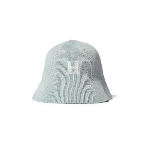 帽子 ハット メンズ HOMEGAME ホームゲーム - H ロゴ コットンニットハット ライトブルー H LOGO COTTON KNIT HAT｜ZOZOTOWN Yahoo!店