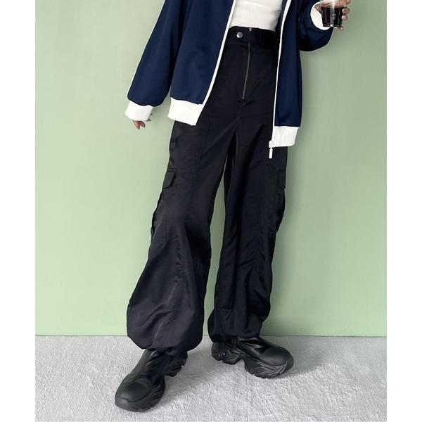 「JEANASIS」 カーゴパンツ SMALL ブラック レディース