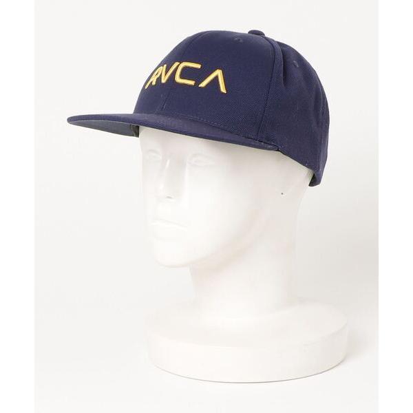 「RVCA」 キャップ - ネイビー メンズ