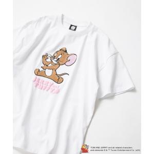 tシャツ Tシャツ メンズ 「TOM AND JERRY/トムとジェリー」オリジナルデザインTシャツ ジェリー　タフィー　ドロップショルダー ビッグシ｜zozo