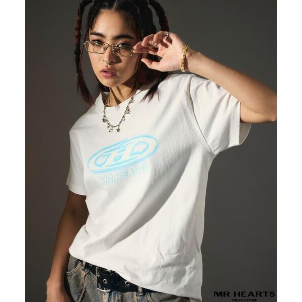 tシャツ 限定展開 MR HEARTS/ミスターハーツ FRONT OVAL LOGO CREW N...
