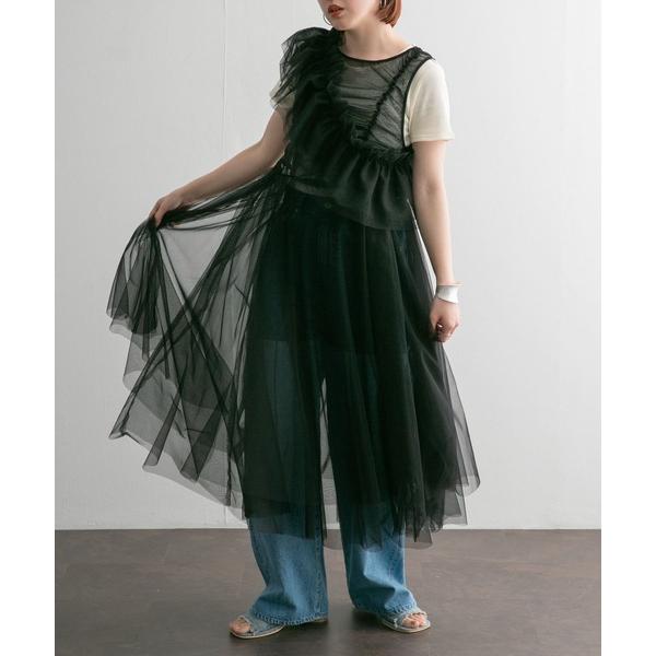 ワンピース フリルSETチュールワンピース