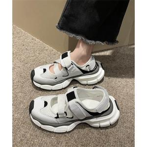 サンダル 厚底 ベルト スニーカーサンダル レディース