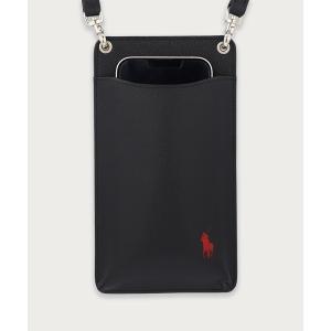 モバイルアクセサリー メンズ コントラスト　レザー・カラーポニー　ショルダー スマートフォン ケースの商品画像