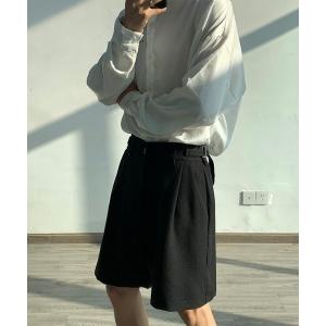 パンツ スラックス メンズ Monotone Tuck Shorts｜ZOZOTOWN Yahoo!店