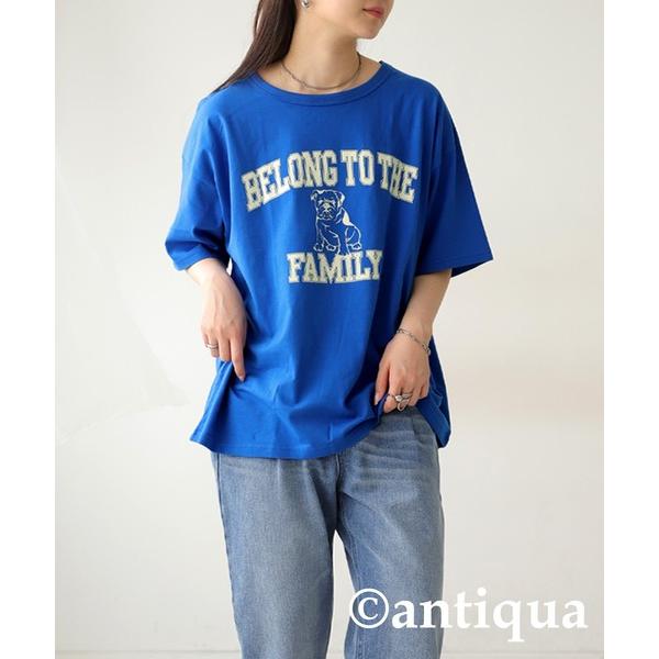 tシャツ ブルドッグロゴTシャツ レディース