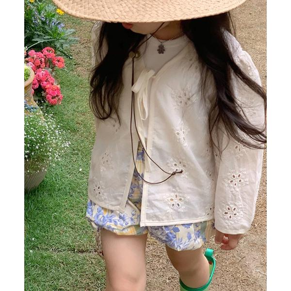 カーディガン 「aimoha-KIDS-」コットンレースカーディガン キッズ 子供服 男の子 女の子