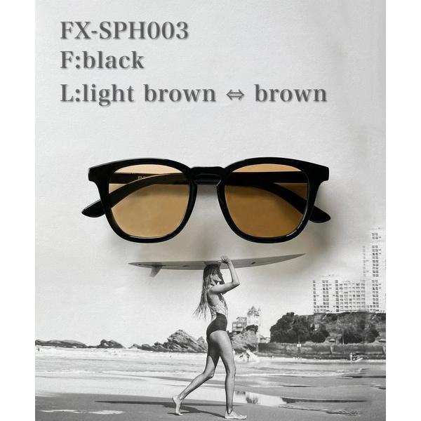 サングラス 調光・偏光レンズ搭載 square frame sunglasses / スクエアフレー...