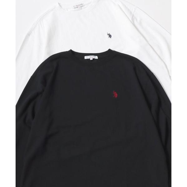 「U.S. POLO ASSN.」 長袖Tシャツ LL ブラック メンズ