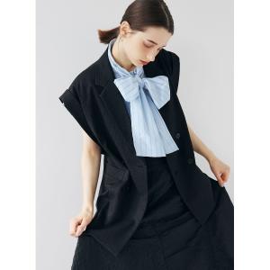 ジャケット テーラードジャケット カットアウトテーラードジレ レディース