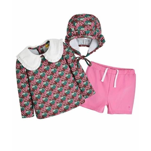 ラッシュガード グリーンフラワーラッシュガード（３点セット） キッズ 子供 女の子