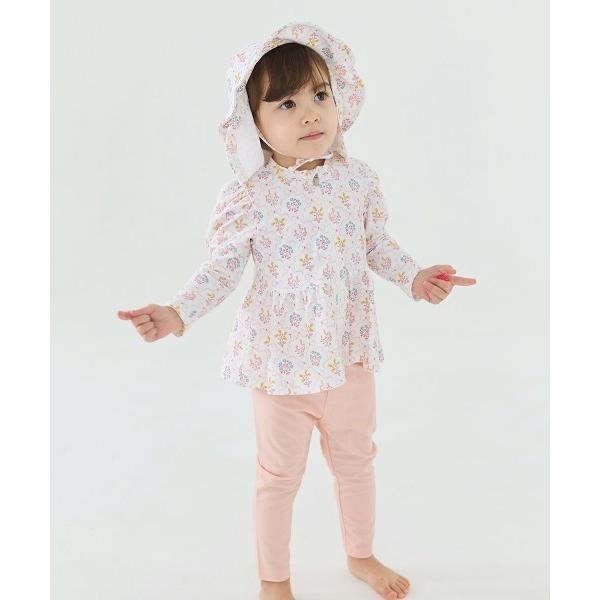 ラッシュガード リボンフラワーラッシュガード キッズ 子供 女の子