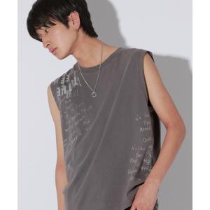 tシャツ Tシャツ レディース 「UNISEX」ランダムロゴノースリーブTシャツ