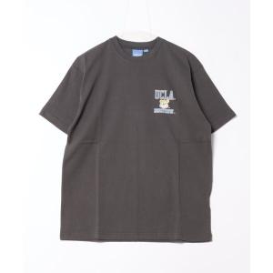 tシャツ Tシャツ メンズ 「UCLA」空紡糸天竺　ラバープリントショートスリーブTEE｜zozo