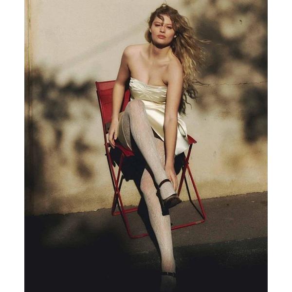 タイツ Rosa Lace Tights Ivory レディース