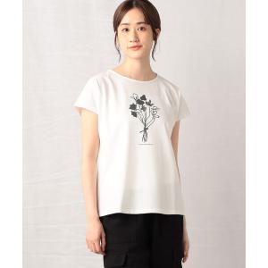 tシャツ Tシャツ レディース 花束プリントTシャツ｜zozo