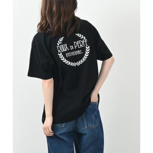 tシャツ Tシャツ メンズ 「ROUXDI PERFE ルゥディパフィー」リーフロゴ刺繍Tシャツ