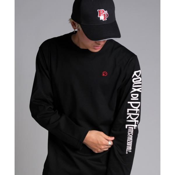 tシャツ 「ROUXDI PERFE ルゥディパフィー」袖ロゴプリントロンT メンズ レディース