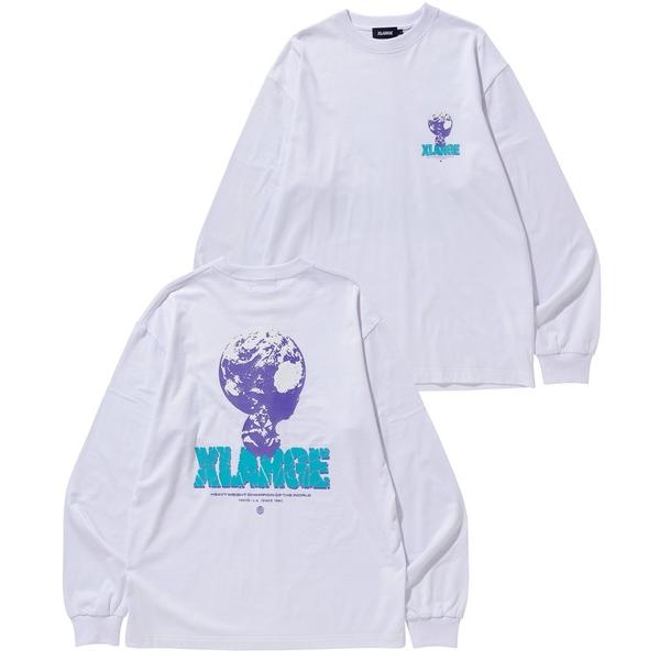 「XLARGE」 長袖Tシャツ L ホワイト メンズ