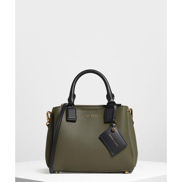 「CHARLES &amp; KEITH」 2WAYバッグ M オリーブ レディース