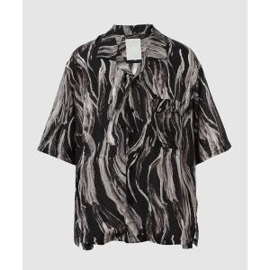 シャツ ブラウス メンズ BRUSH PRINT O/C SHIRT  「SHORT SLEEVE」｜zozo