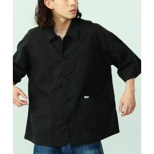 ジャケット カバーオール メンズ リネン混 LOCO/ロコ ハーフスリーブシャツの商品画像