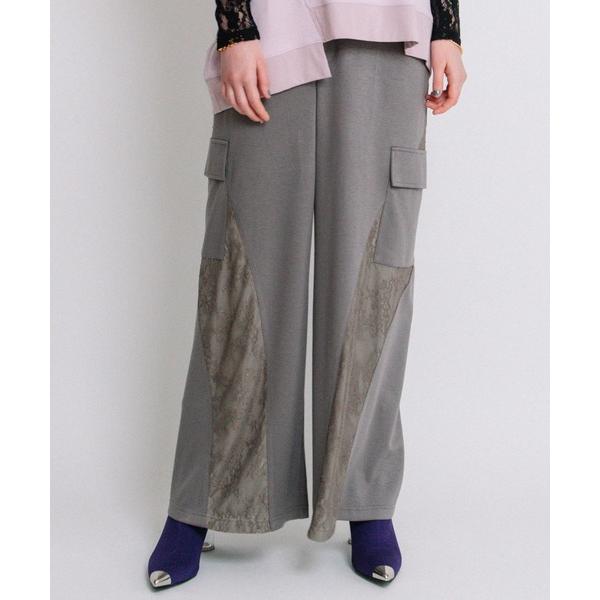 パンツ レースコンビネーションカットソーパンツ レディース