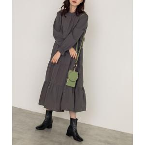 「w closet」 長袖ワンピース FREE チャコールグレー レディース｜zozo