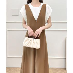 ワンピース 前後２WAYフレアAラインジャンパースカート