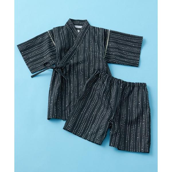 甚平 浴衣 SHISKY / シスキー 接触冷感 かすれ柄/刺し子柄/麻の葉/花火柄 甚平 キッズ ...