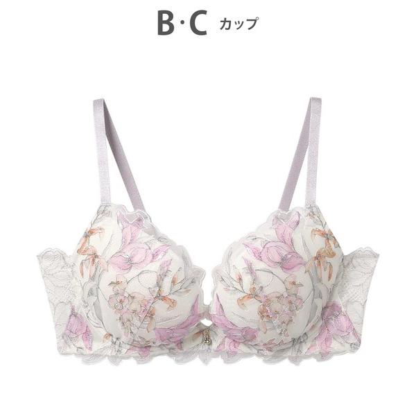 ブラジャー さらっと快適リッチな谷間をメイク×脇高「グラマリッチブラ 脇スッキリ・ライトtype」B...