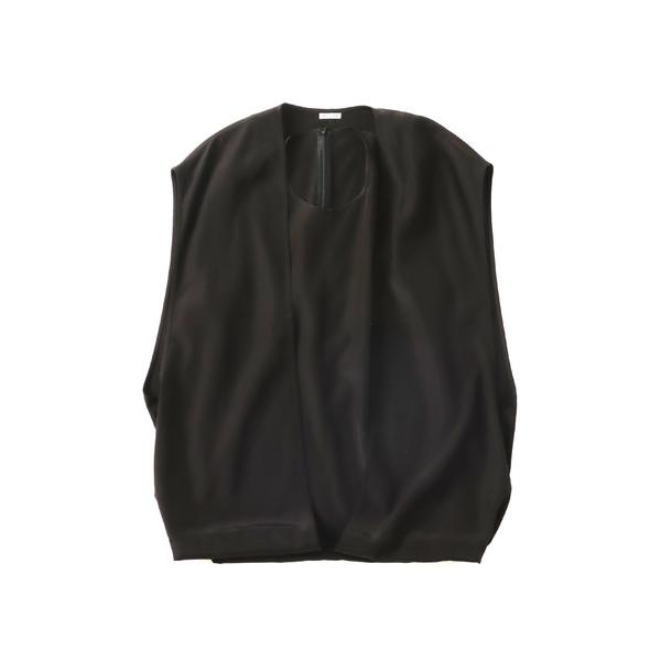 ブラウス シャツ leyered neck balloon hem pull(レイヤードネックバルー...