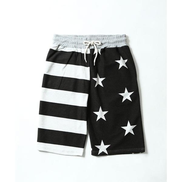 スウェットパンツ ジャージ 「ZIP FIVE」パイル 総柄 イージー ショート パンツ / ルーム...