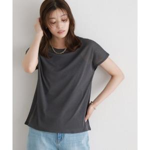 tシャツ Tシャツ レディース クルーネックシアーフレンチスリーブTシャツ｜zozo