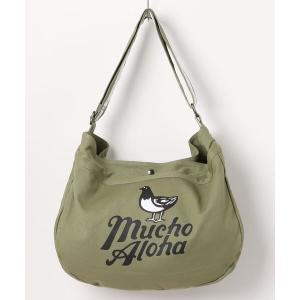 トートバッグ バッグ メンズ 「MUCHO ALOHA/ムーチョアロハ」ロゴ入りキャンバストートバッグ　ショルダーバッグ