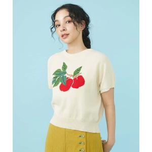 ニット レディース アップルインターシャ レースアップニット｜ZOZOTOWN Yahoo!店