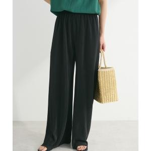 パンツ セルフカットプリーツワイドパンツ レディースの商品画像